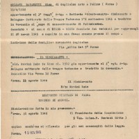 Denunzia di decesso di Gino Ravanetti, conservata in Archivio ANRP Parma (ISREC Parma)